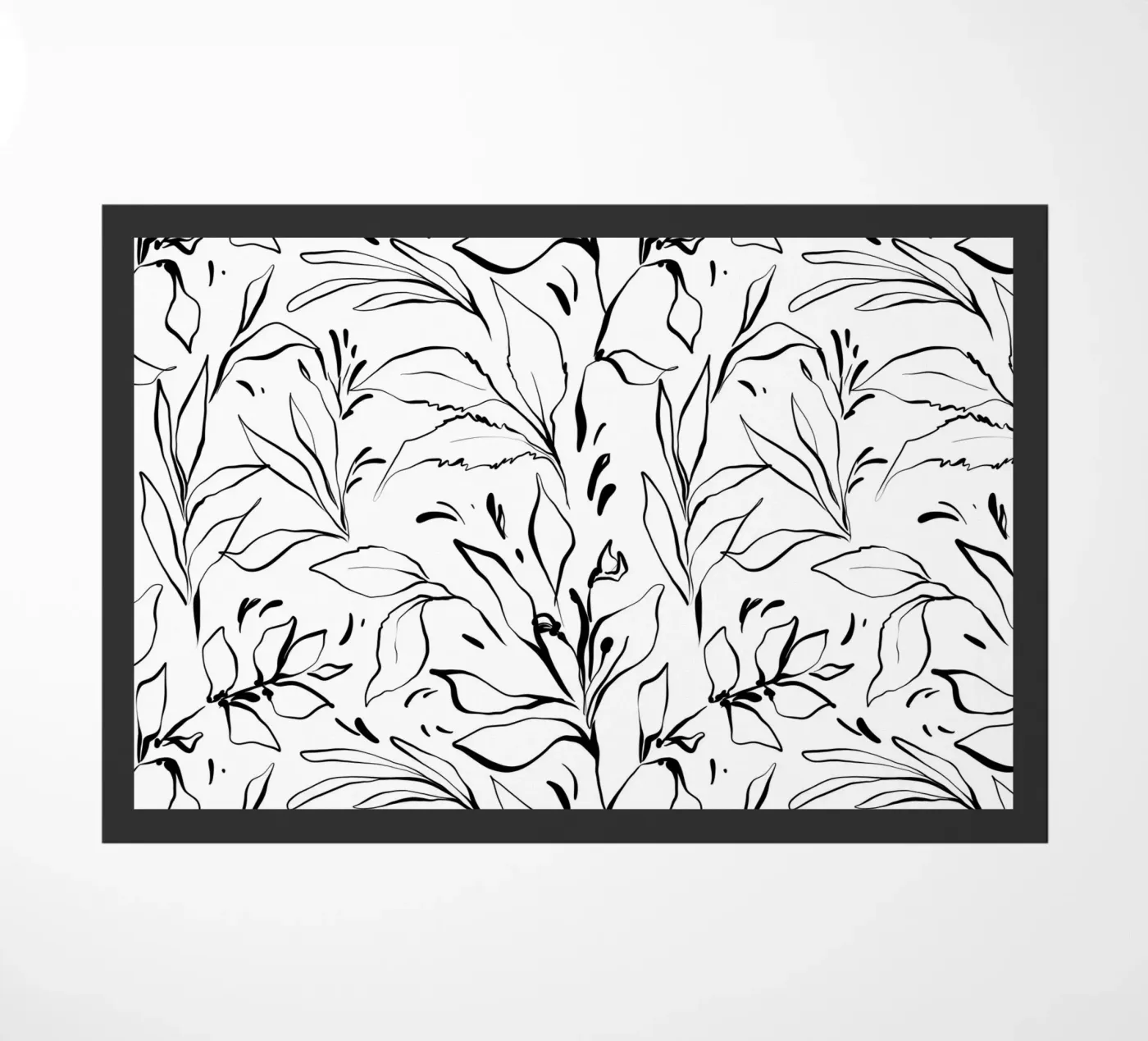 Simple Floral Pattern No 3 doormat by treechild