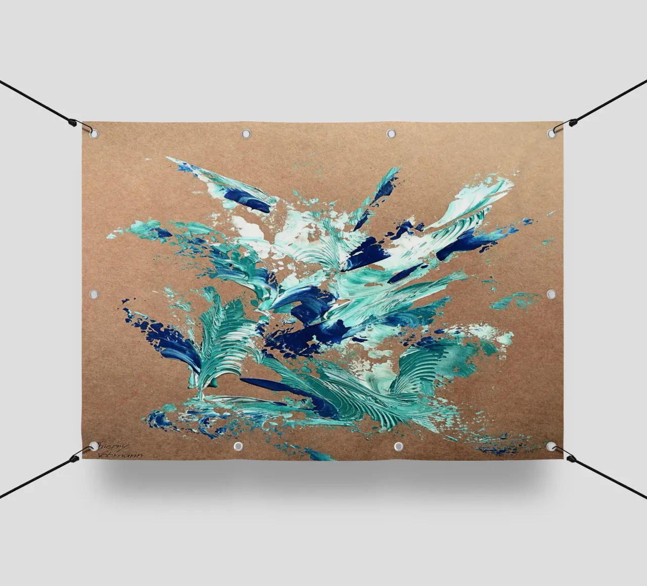 NATURAL STYLE 20 telo in pvc da Thierry Vobmann Abstract painting