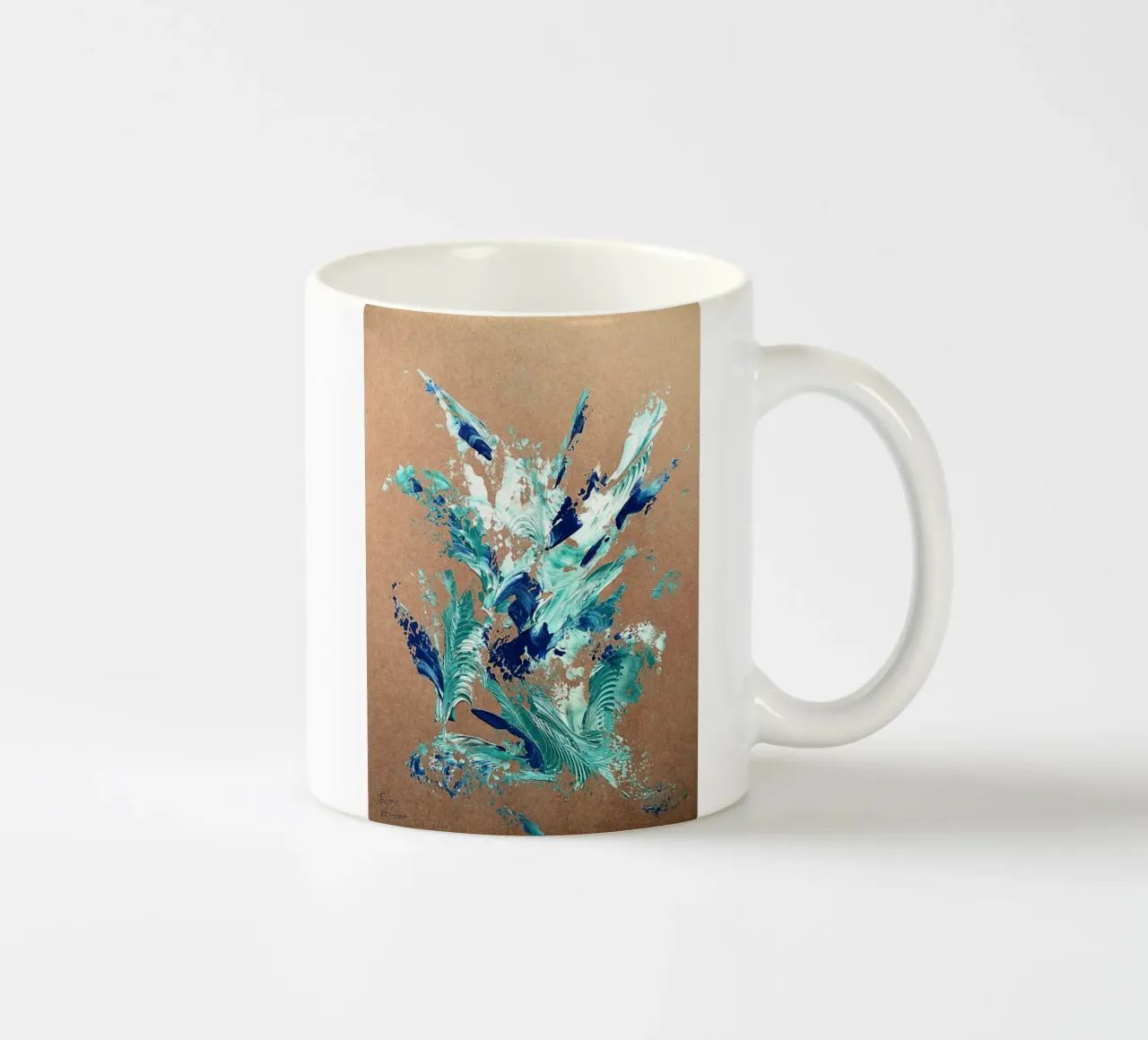 NATURAL STYLE 20 tazza in ceramica da Thierry Vobmann Abstract painting