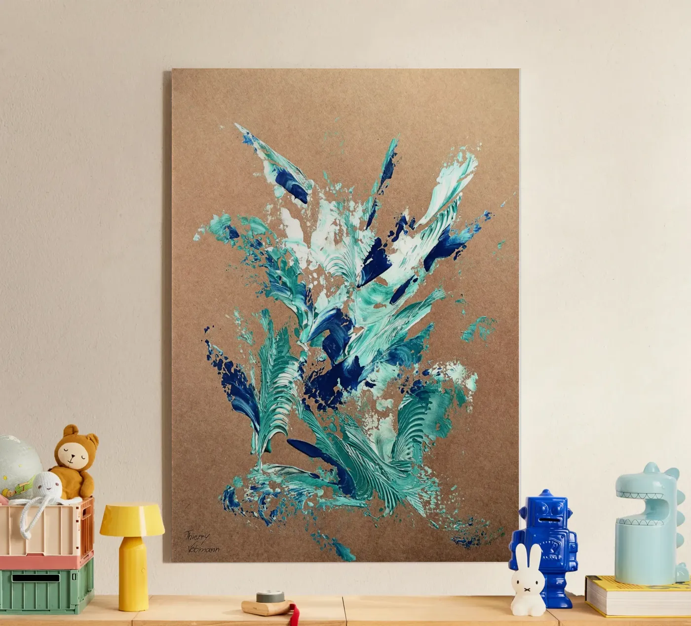 NATURAL STYLE 20 acrylic glass by Thierry Vobmann Abstract painting