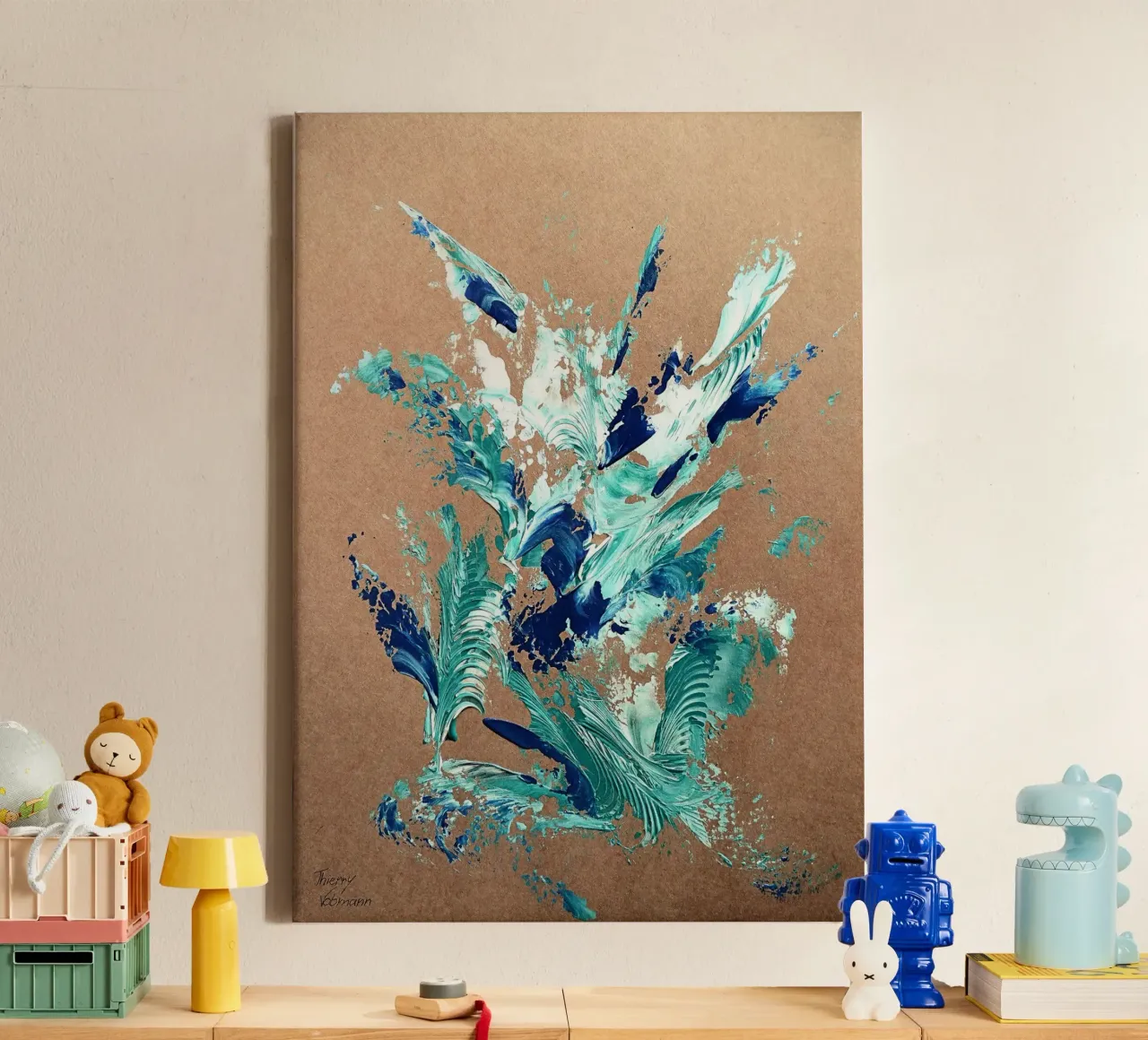 NATURAL STYLE 20 tela con Cornice a cassetta da Thierry Vobmann Abstract painting