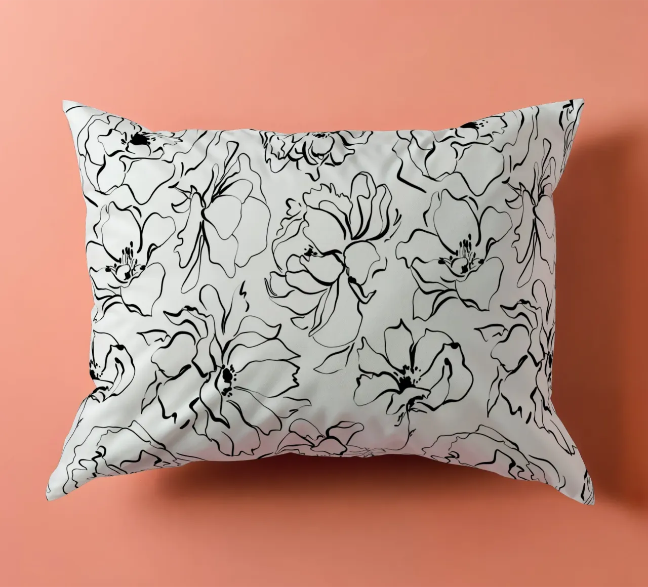 Simple Floral Pattern No 3 cuscino da treechild
