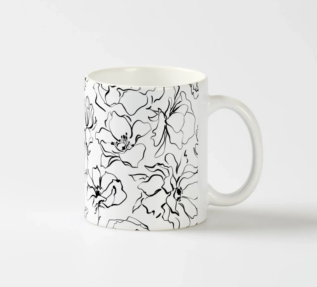 Simple Floral Pattern No 3 tazza in ceramica da treechild