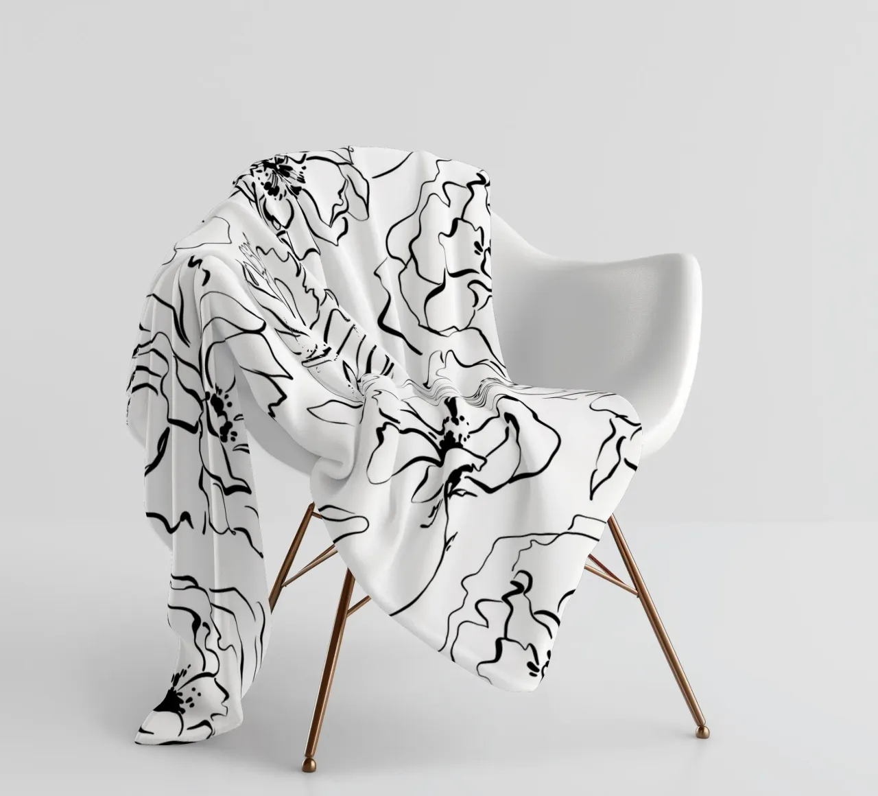 Simple Floral Pattern No 3 coperta in pile da treechild