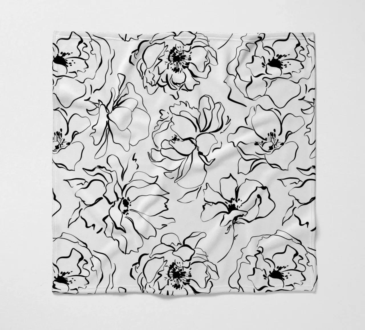 Simple Floral Pattern No 3 coperta in pile da treechild