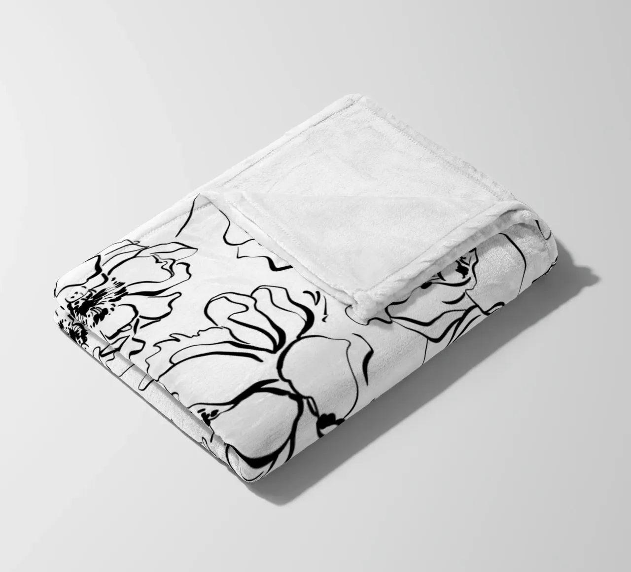 Simple Floral Pattern No 3 coperta in pile da treechild