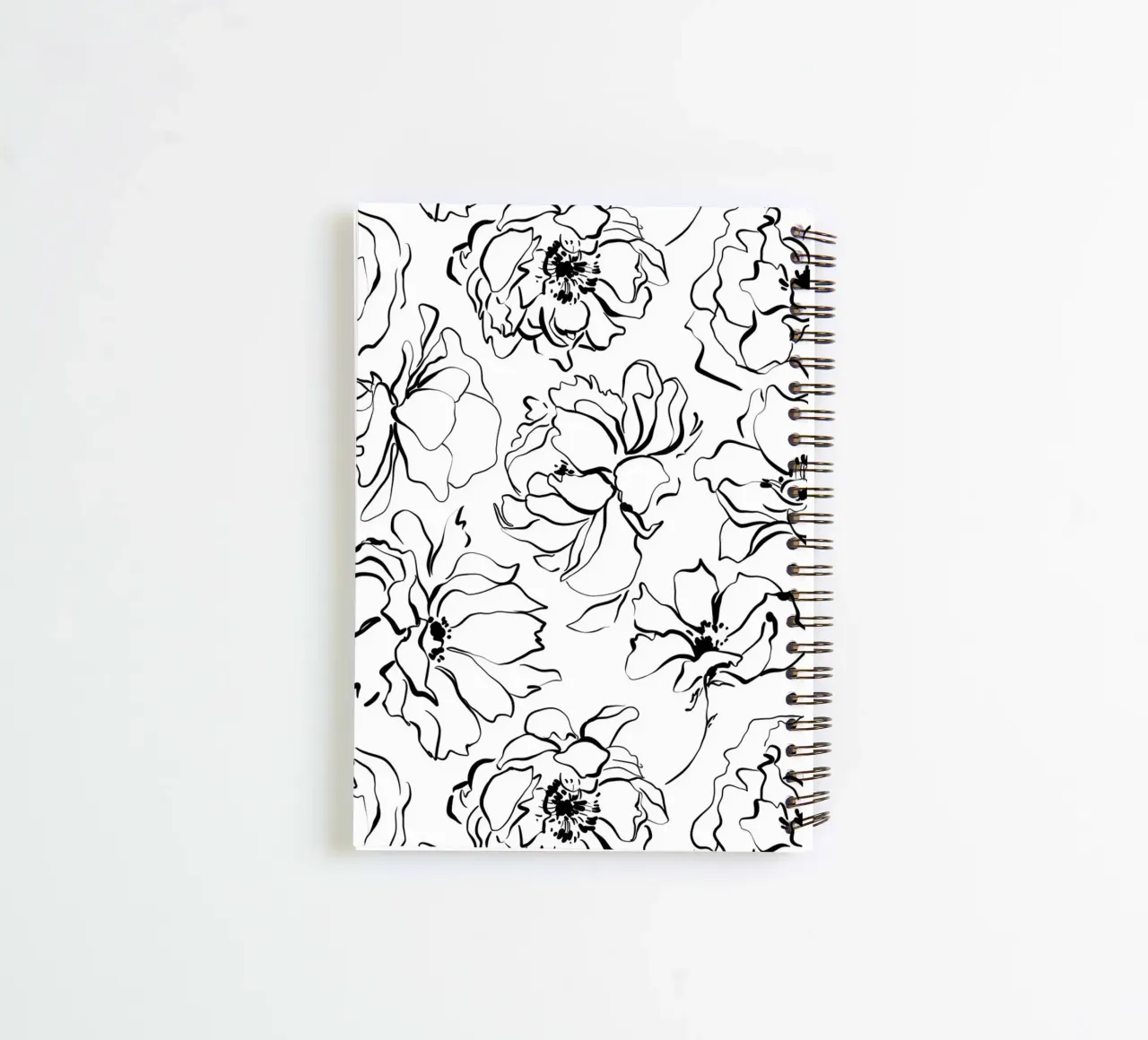 Simple Floral Pattern No 3 diario ad anelli da treechild