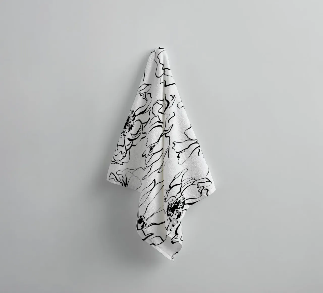 Simple Floral Pattern No 3 asciugamano da bagno da treechild