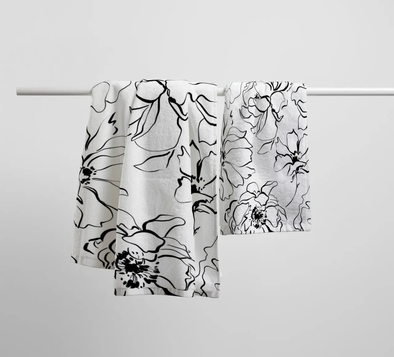 Simple Floral Pattern No 3 asciugamano da bagno da treechild