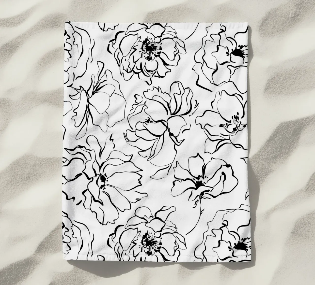 Simple Floral Pattern No 3 telo mare da treechild
