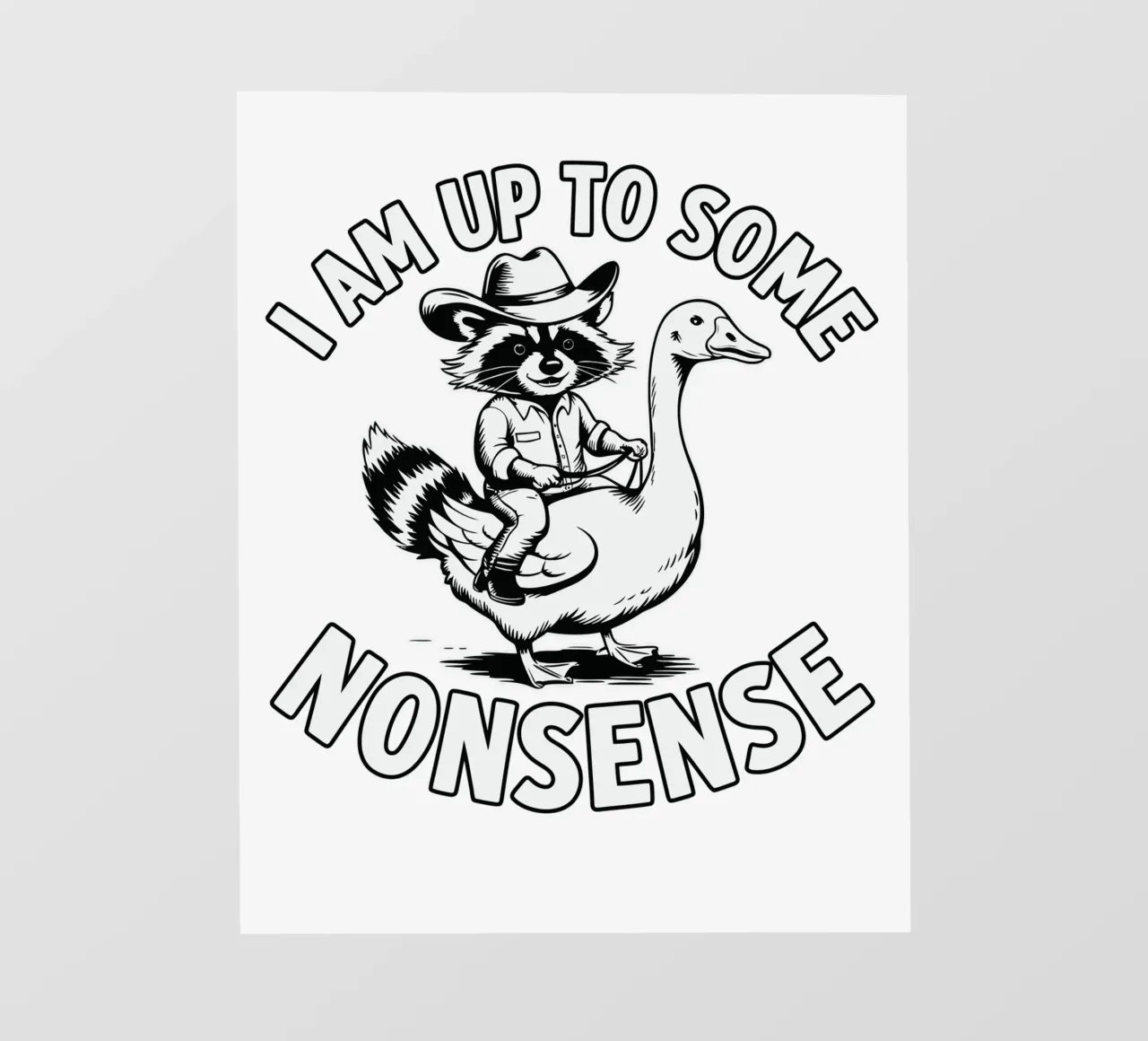 I am up to some nonsense telo in pvc da edsonramosart