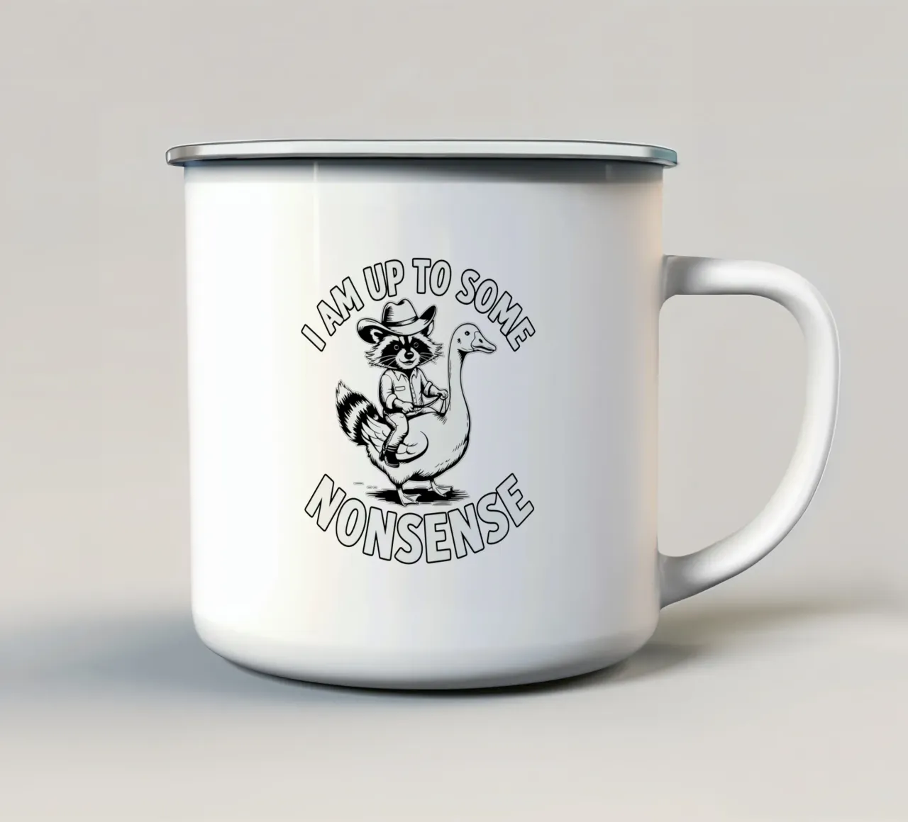 I am up to some nonsense tazza in smalto da edsonramosart