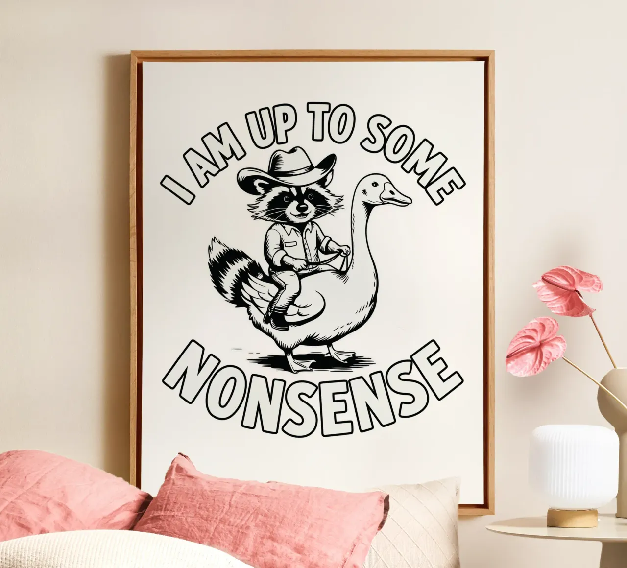 I am up to some nonsense tela con Cornice a cassetta da edsonramosart