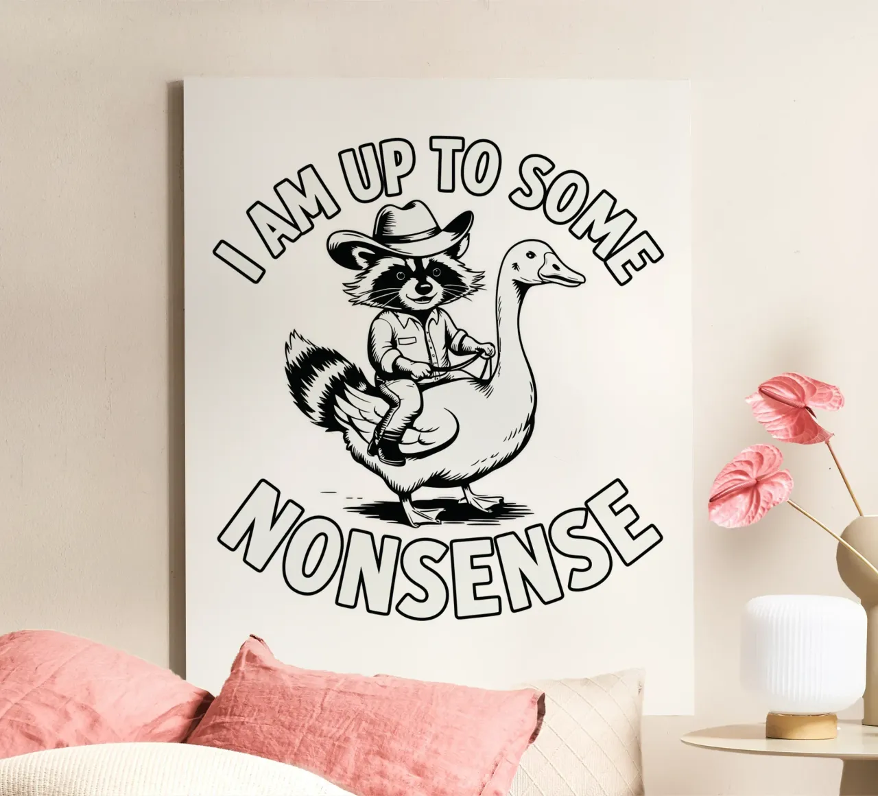 I am up to some nonsense tela con Cornice a cassetta da edsonramosart