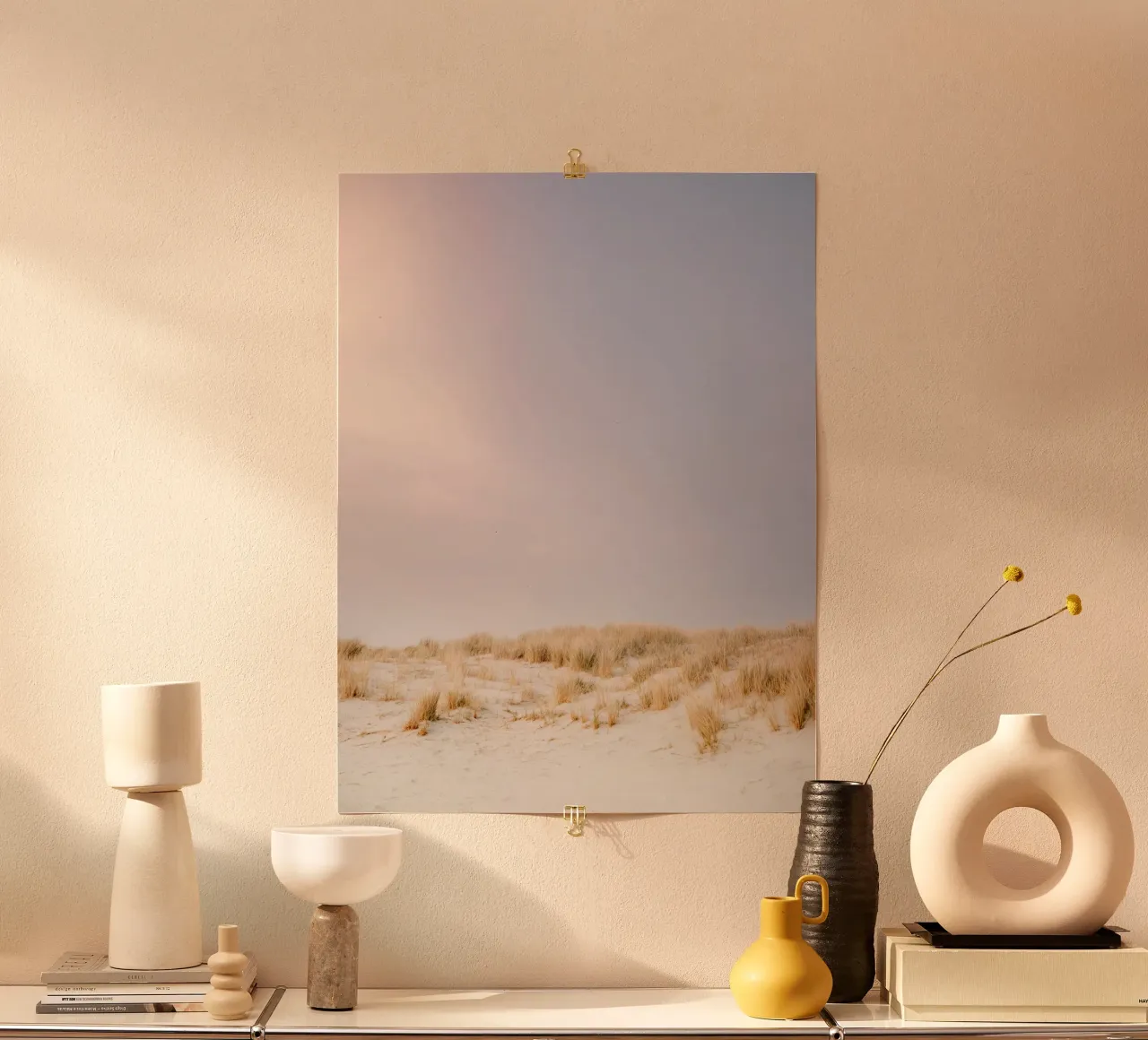 Pastel Beach Sunset - The Netherlands Travel Photography carta hahnemühle da Raisa Zwart Photography