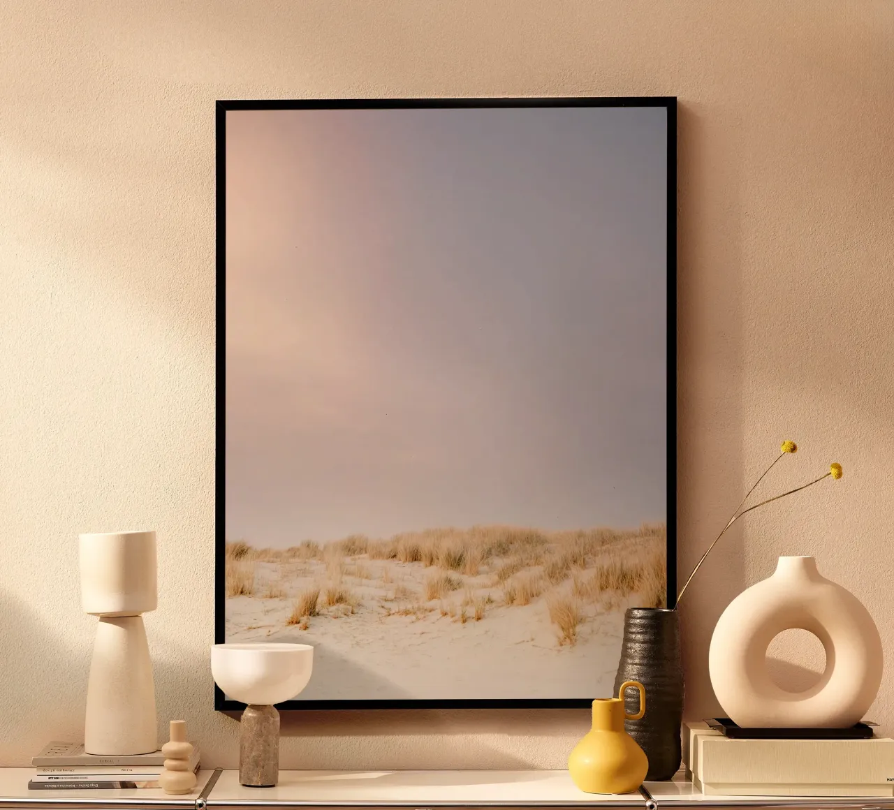 Pastel Beach Sunset - The Netherlands Travel Photography carta hahnemühle da Raisa Zwart Photography