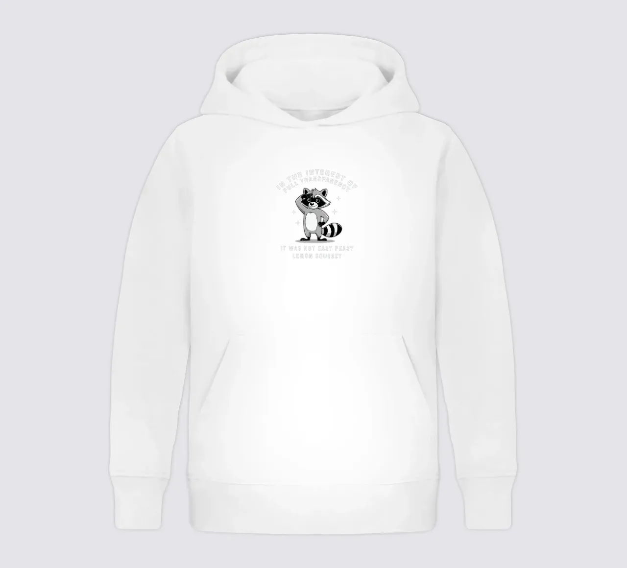 In the interest of full transparency felpa bambino con cappuccio da edsonramosart