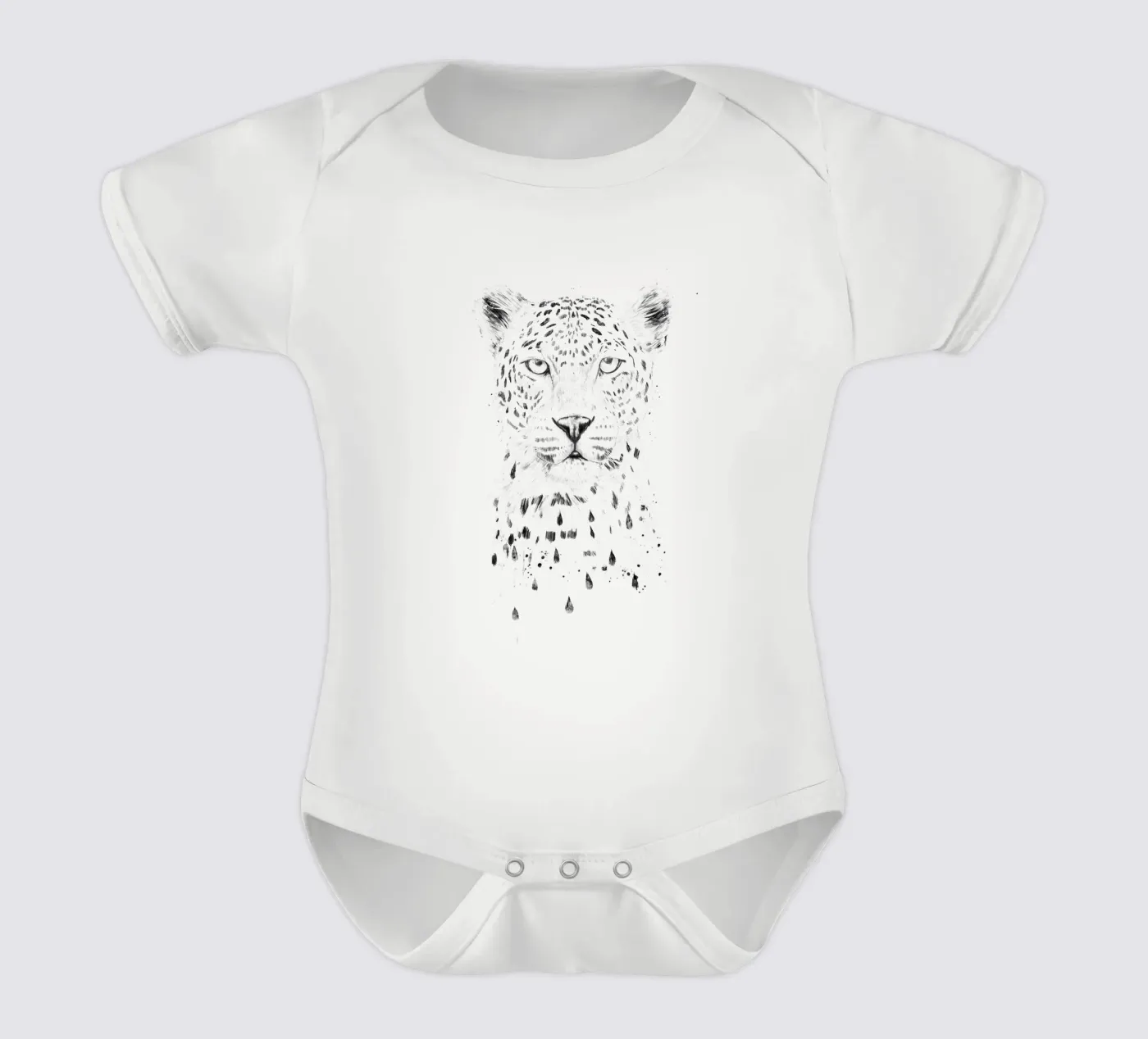 Raining Again Kurzarm Babybody von Balazs Solti