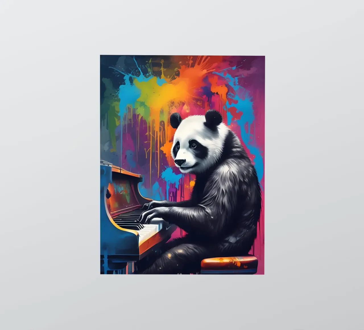 Panda plays the piano sticker by MakArena