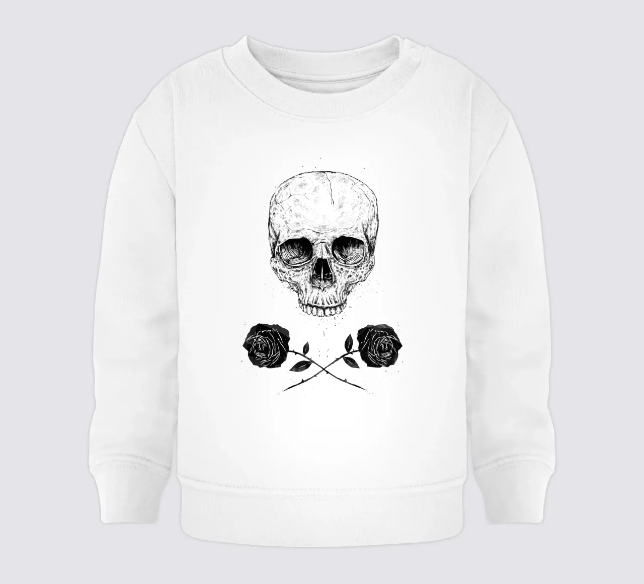 Skull N' Roses felpa neonato da Balazs Solti