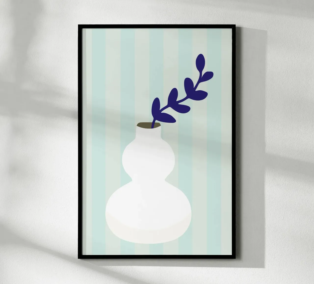 vaso bianco poster con telaio in plastica da STUDIO 4H37