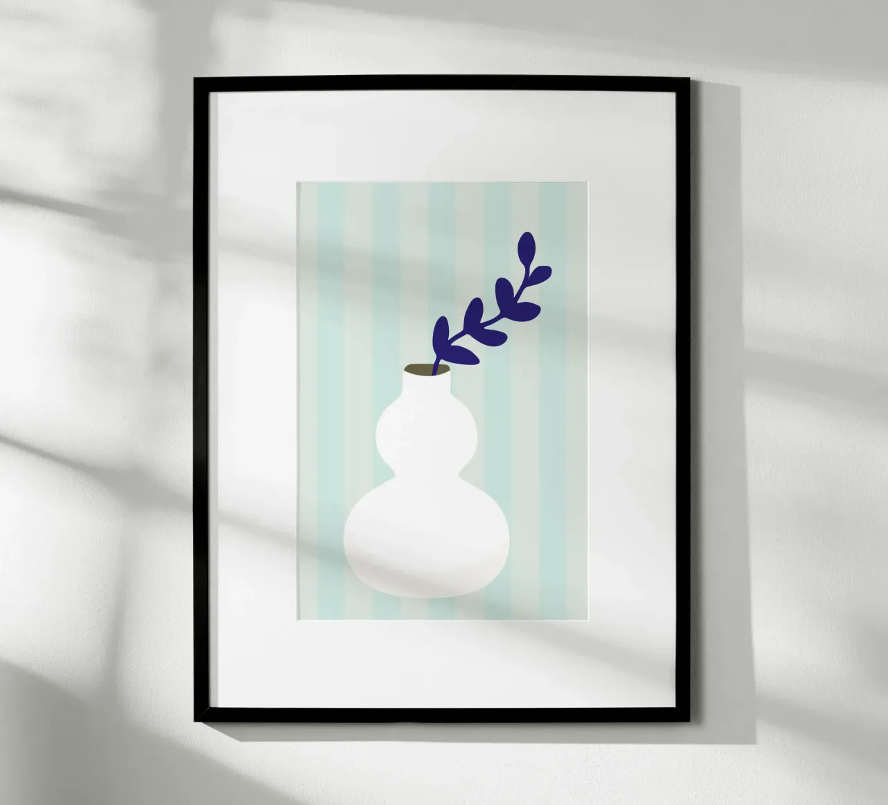 vaso bianco poster con telaio in plastica da STUDIO 4H37