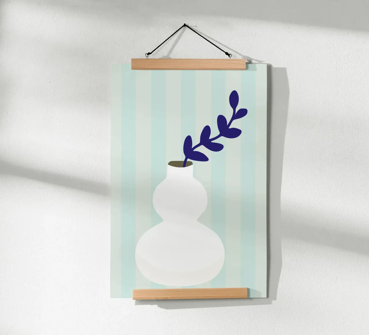 vaso bianco poster con telaio in plastica da STUDIO 4H37