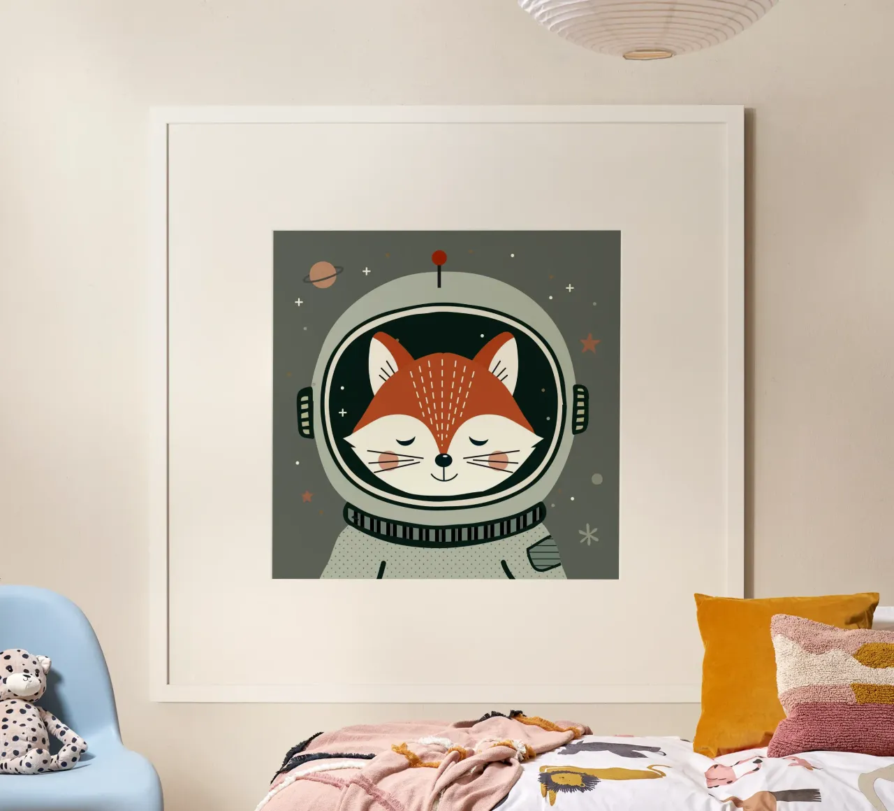Fuchs Astronaut - Space design for dream journeys hahnemühle by namosh