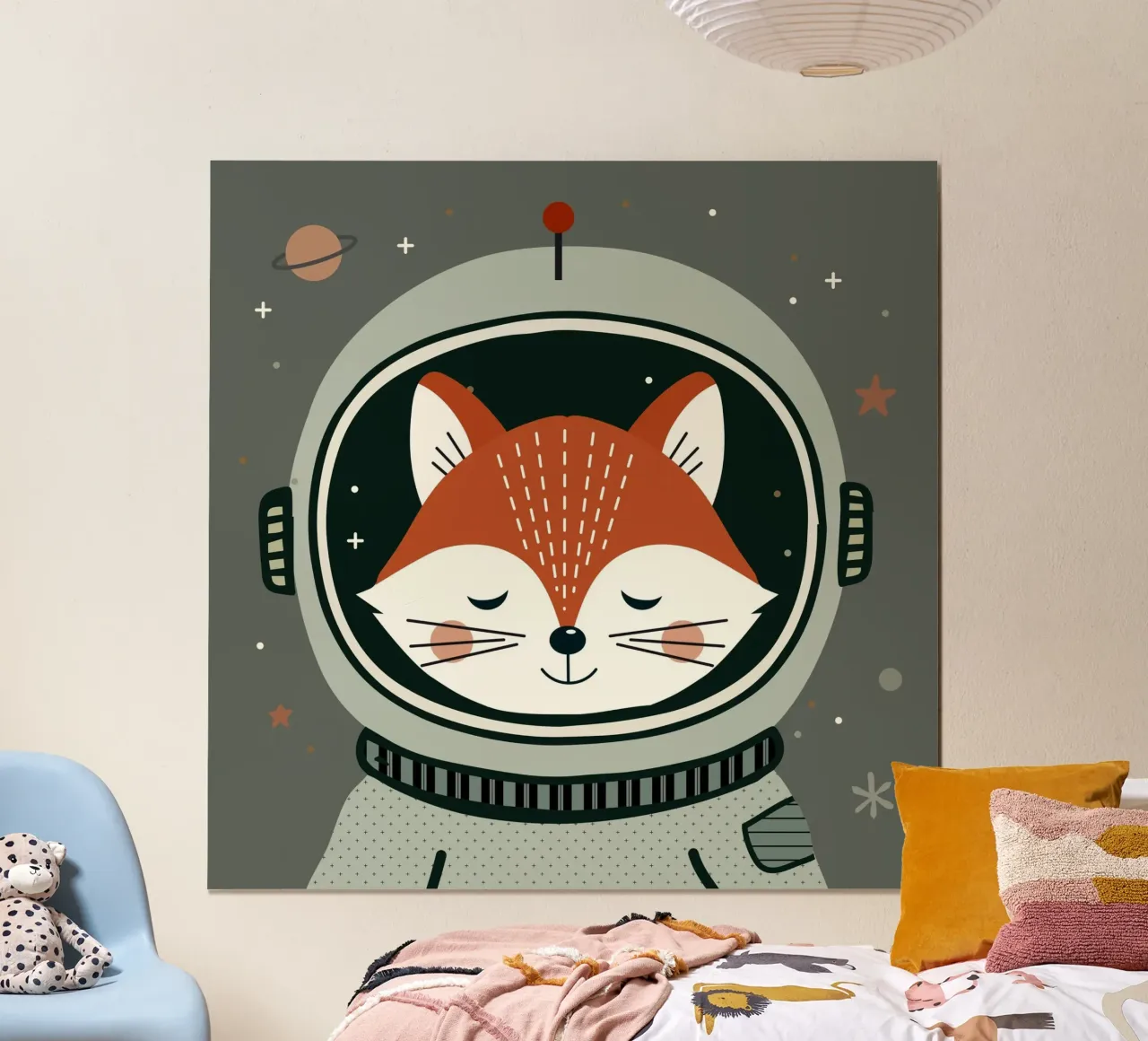 Fuchs Astronaut - Space design for dream journeys hahnemühle by namosh