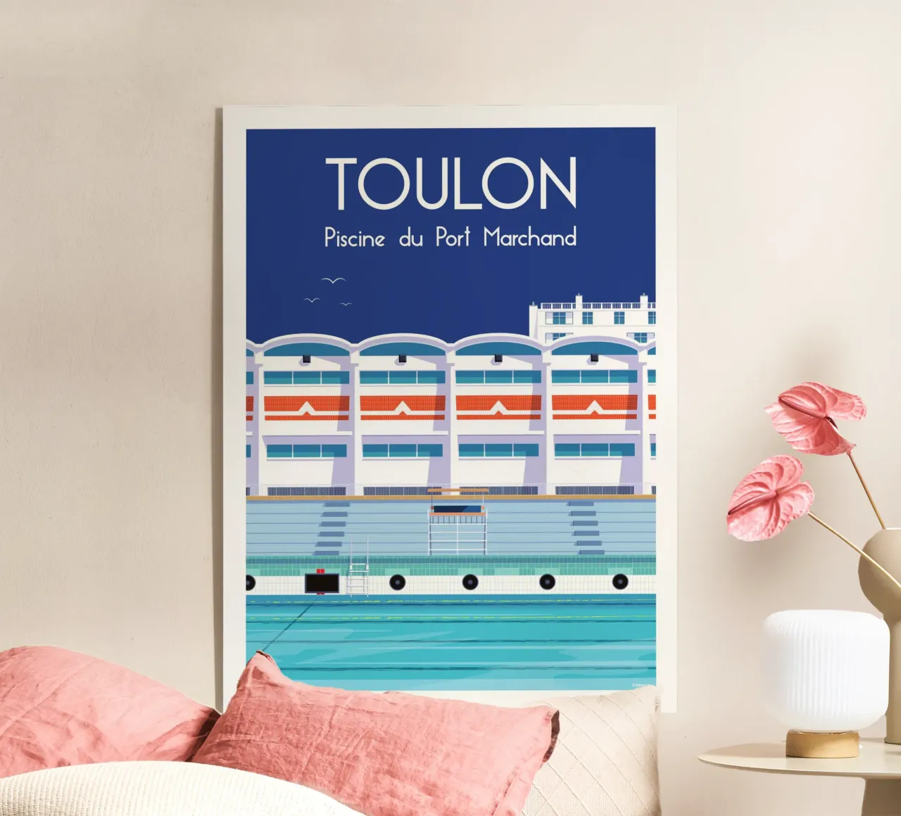 Toulon Piscine du Port Marchand acrylic glass by Raphaël Delerue