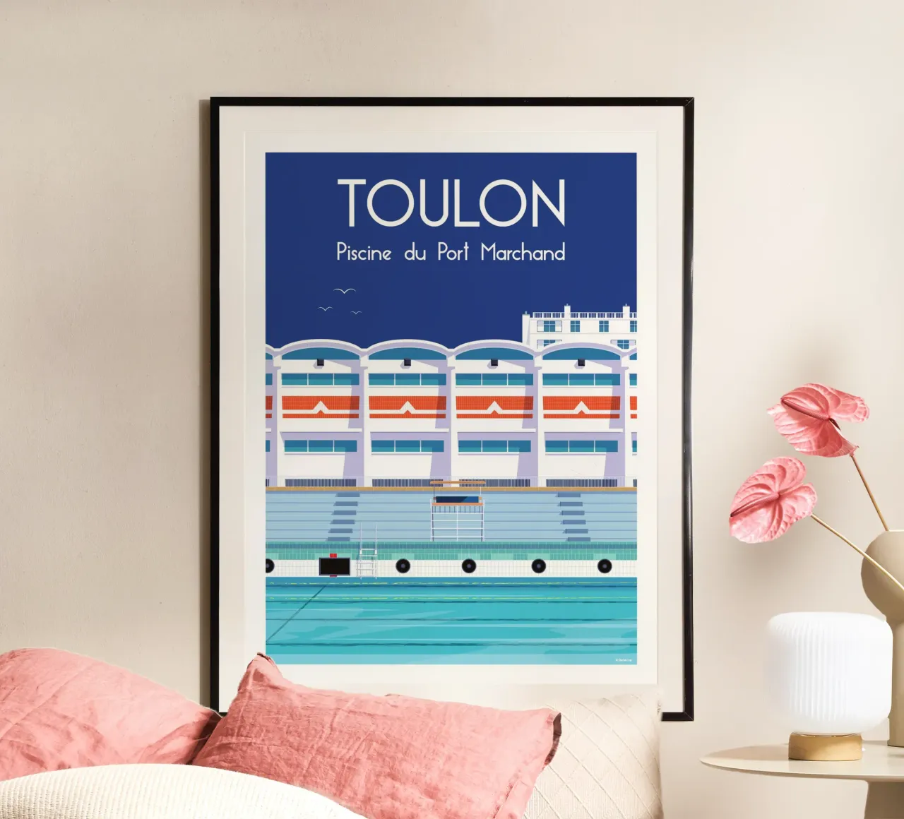 Toulon Piscine du Port Marchand poster da Raphaël Delerue