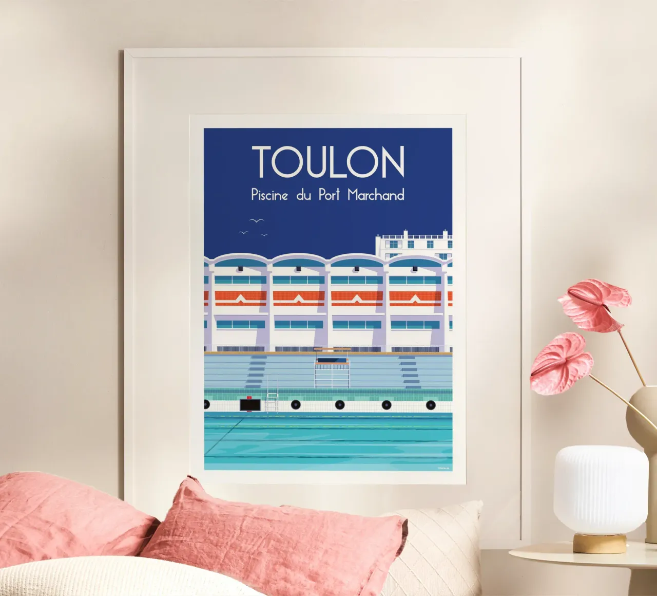 Toulon Piscine du Port Marchand poster da Raphaël Delerue