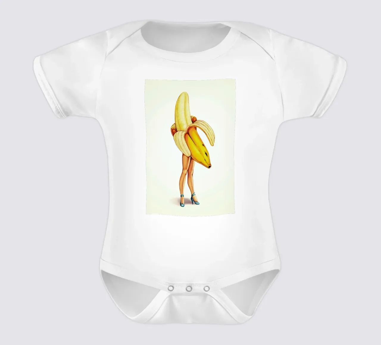 Fruit Stand - Banana body neonato maniche corte da Kelly Gilleran