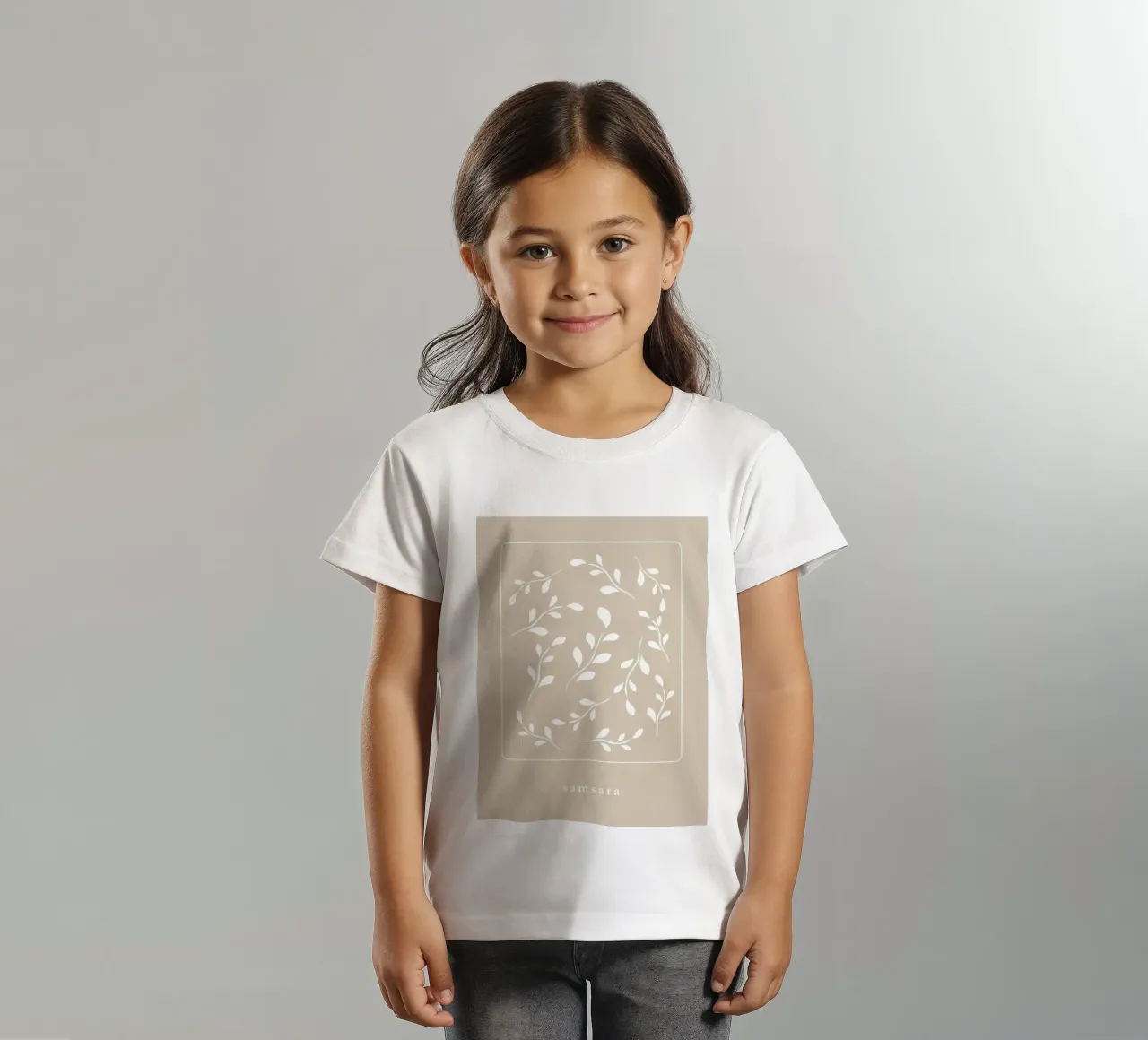 samsara t-shirt bambini da natural neutral