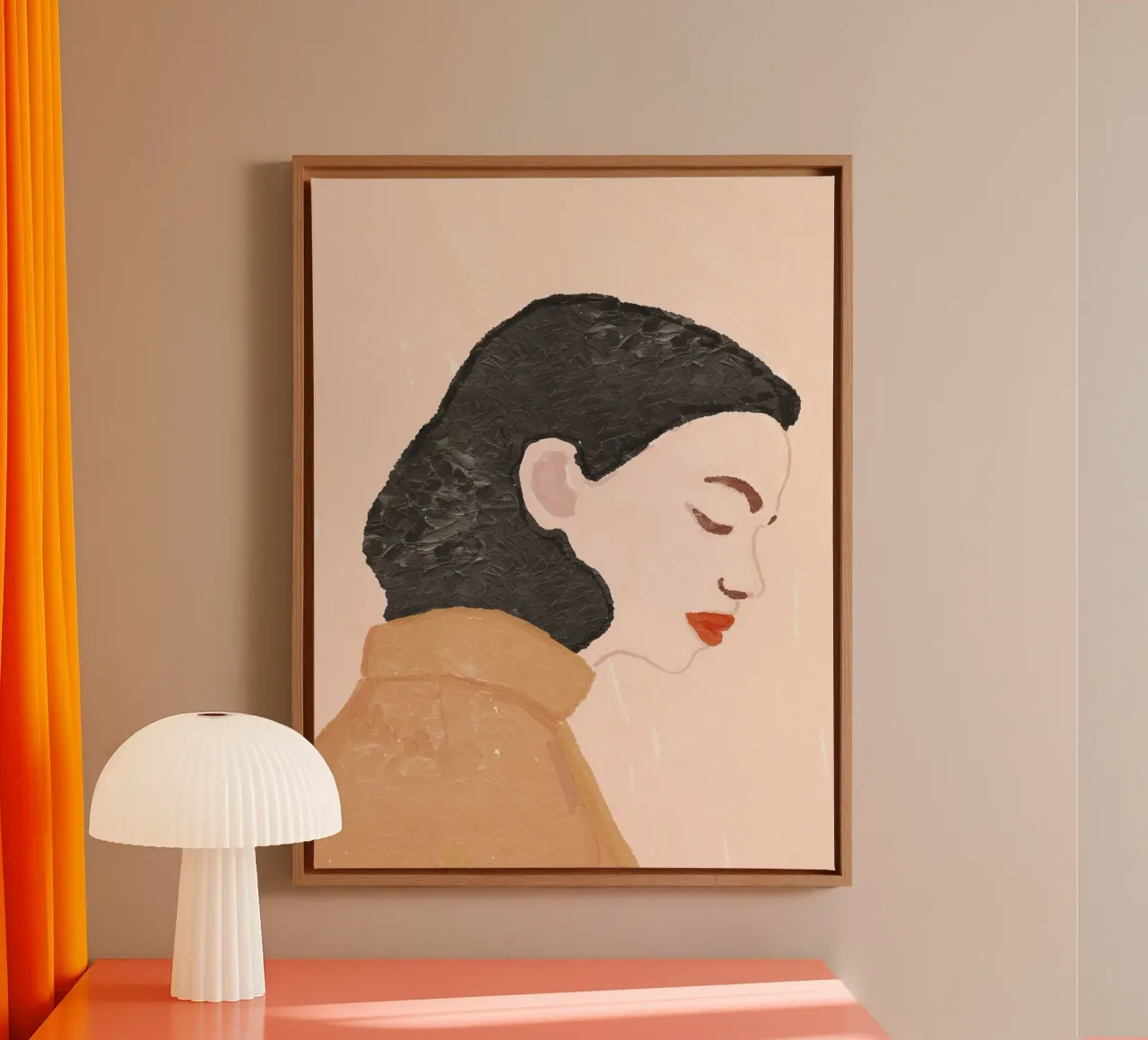 Vie Simple No 87 tela con Cornice a cassetta da treechild