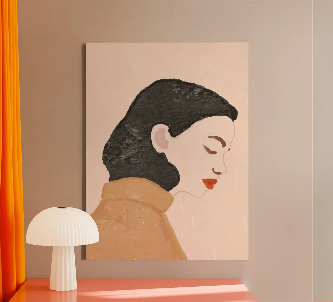 Vie Simple No 87 tela con Cornice a cassetta da treechild