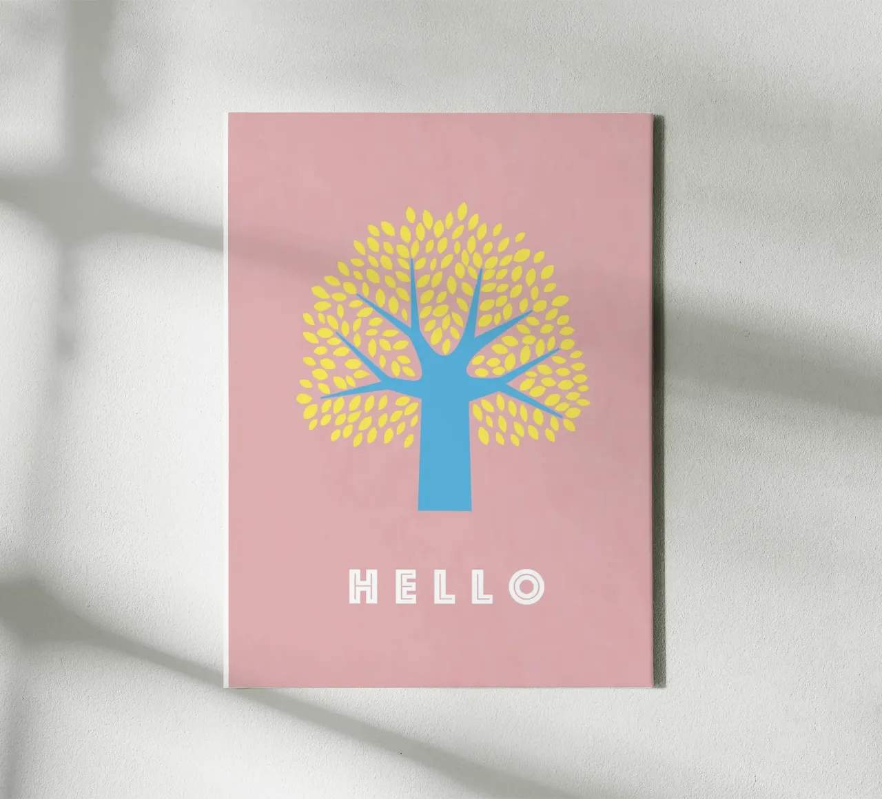 HELLO - NATURE Leinwand mit Schattenfugenrahmen von natural neutral