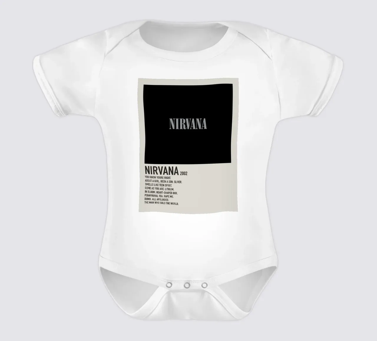 NIRVANA 2002 body neonato maniche corte da SoundStudio