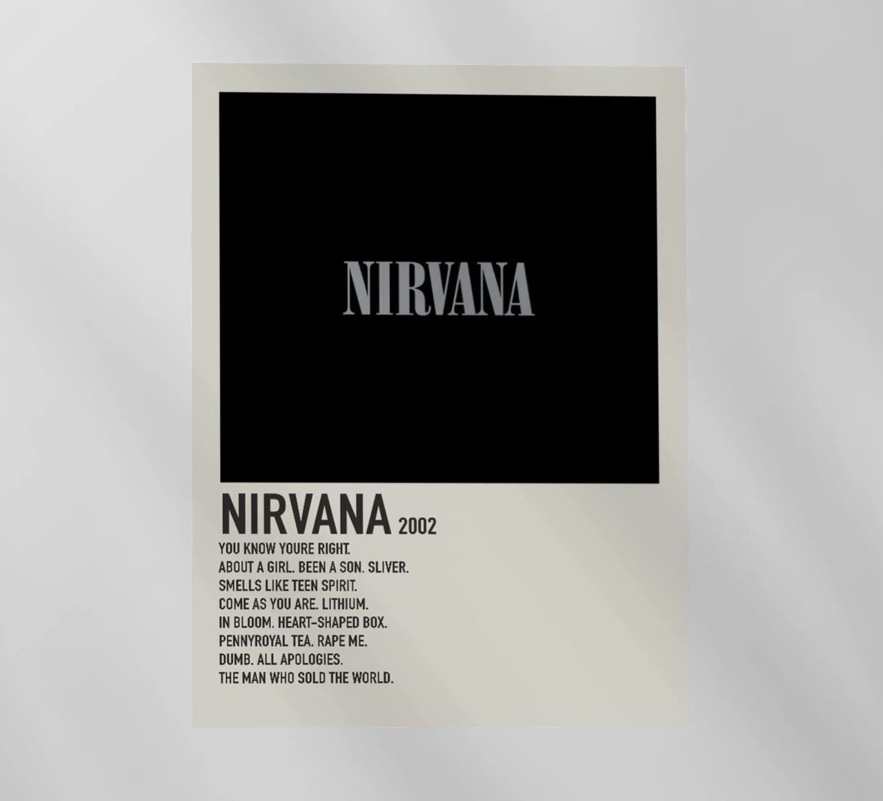 NIRVANA 2002 pellicola backlit da SoundStudio
