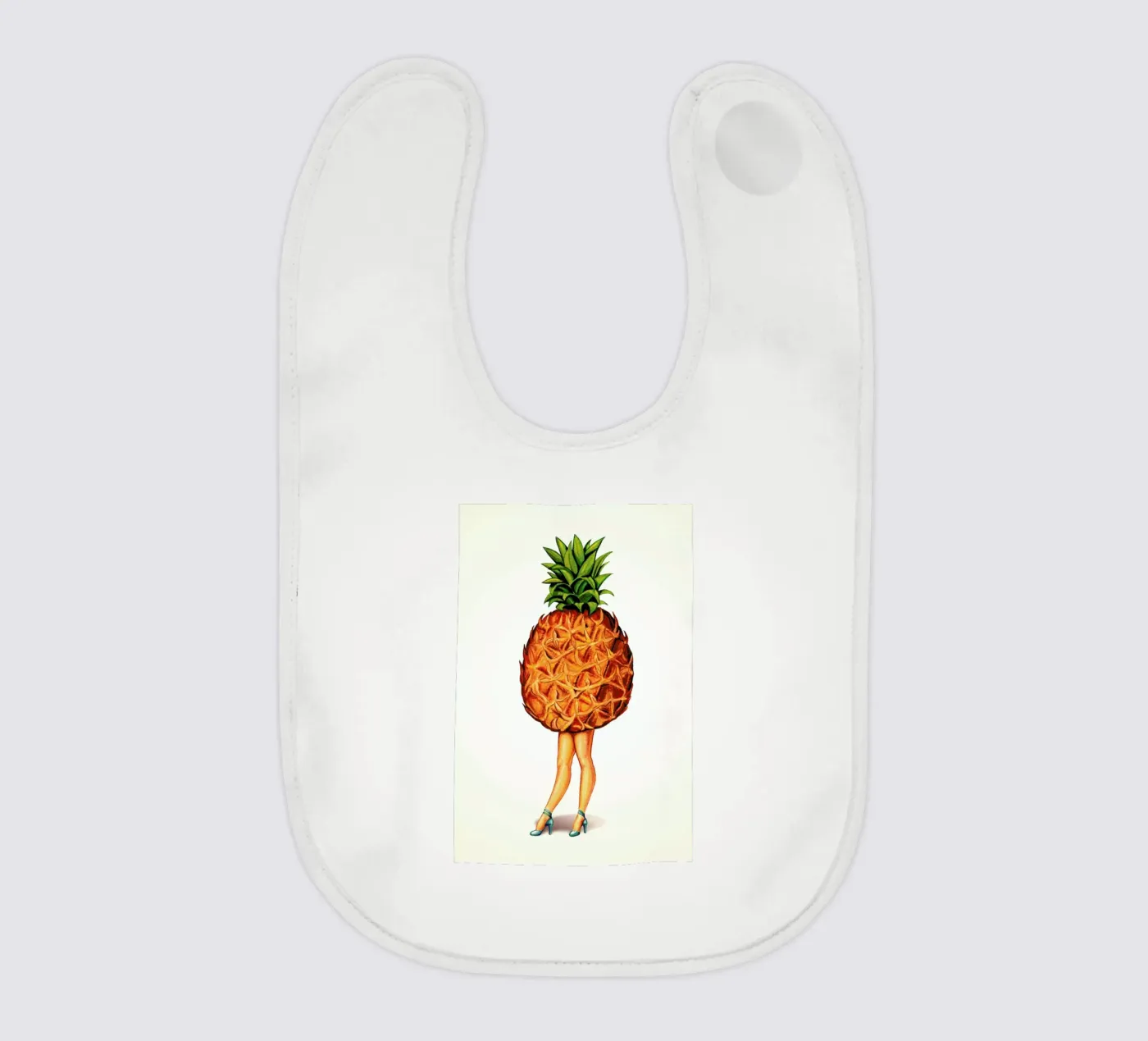 Fruit Stand - Pineapple baby bib by Kelly Gilleran
