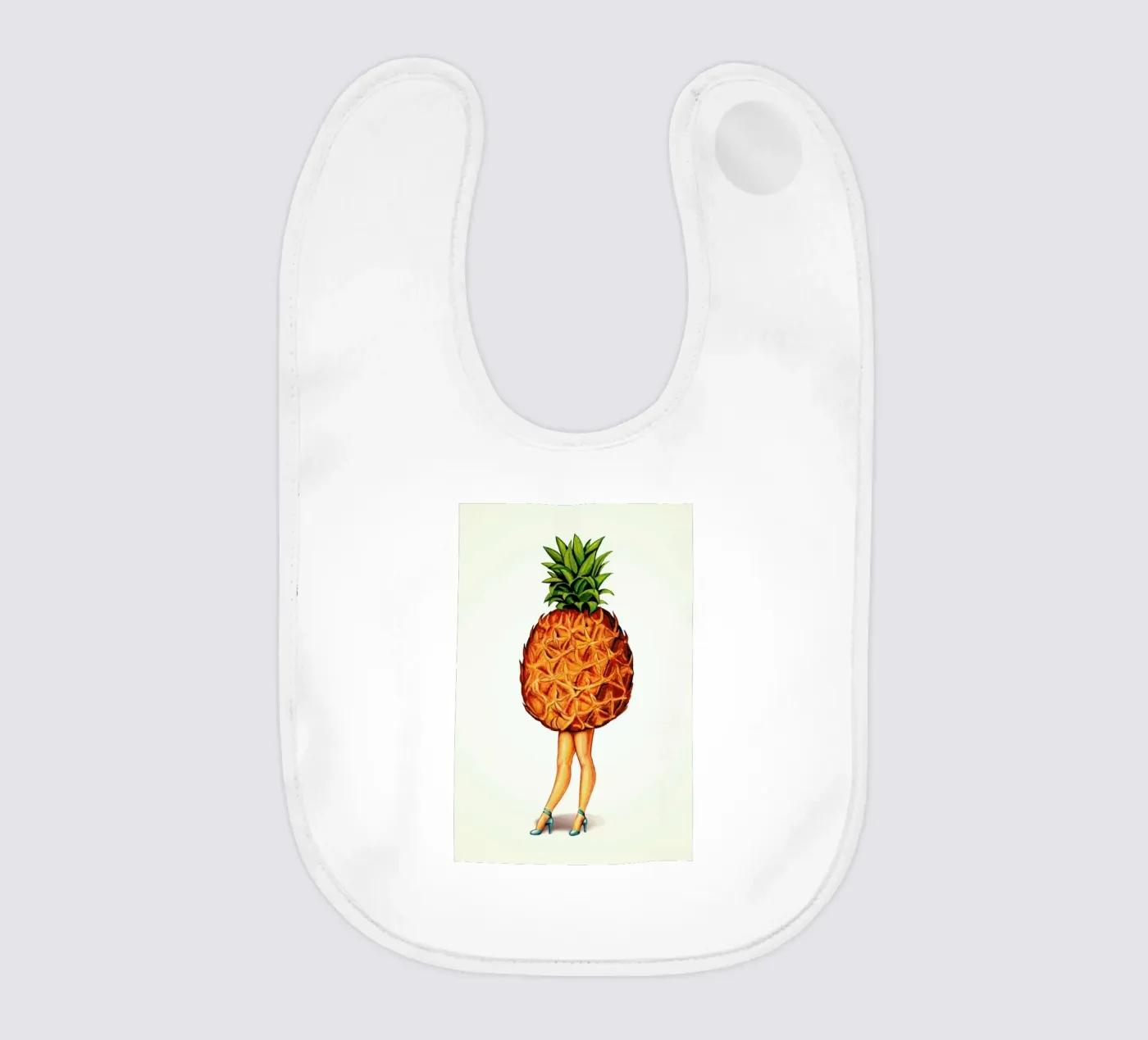 Fruit Stand - Pineapple baby bib by Kelly Gilleran