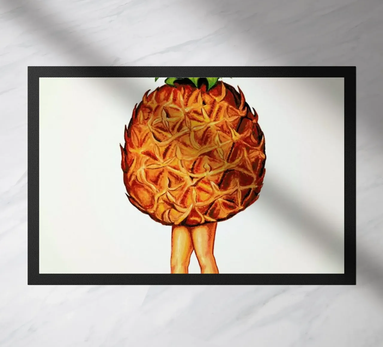Fruit Stand - Pineapple deurmat van Kelly Gilleran