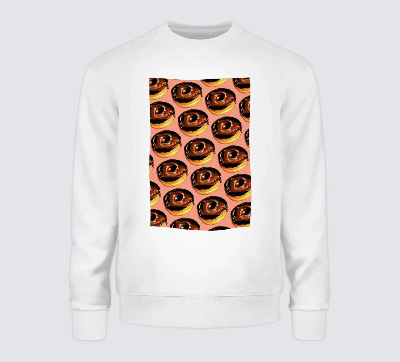 Chocolate Donut Pattern - Pink felpa da Kelly Gilleran