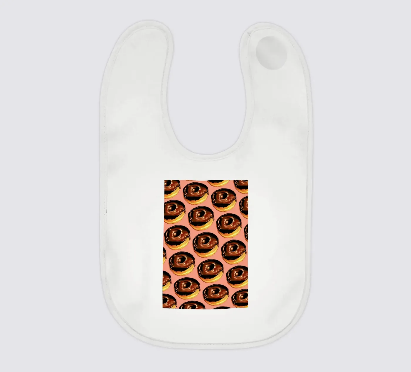 Chocolate Donut Pattern - Pink bavaglino da Kelly Gilleran