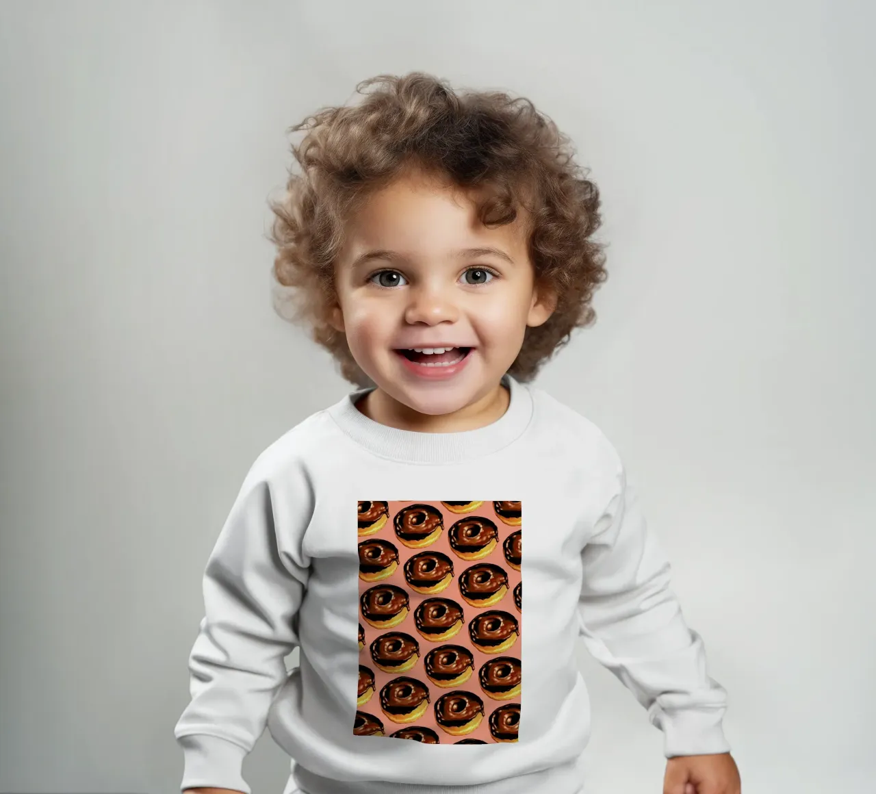 Chocolate Donut Pattern - Pink sudadera de bebé de Kelly Gilleran