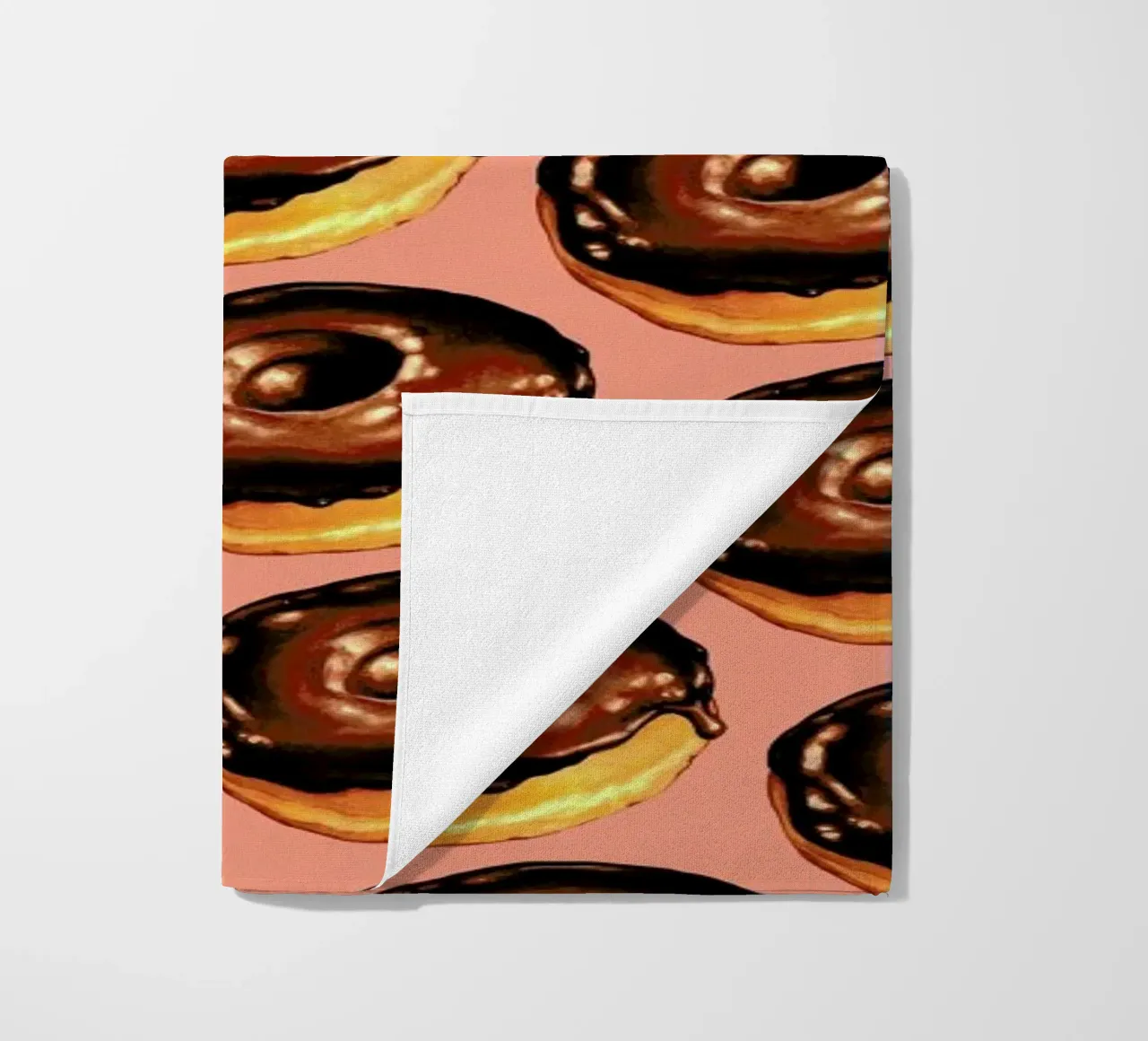 Chocolate Donut Pattern - Pink telo mare da Kelly Gilleran