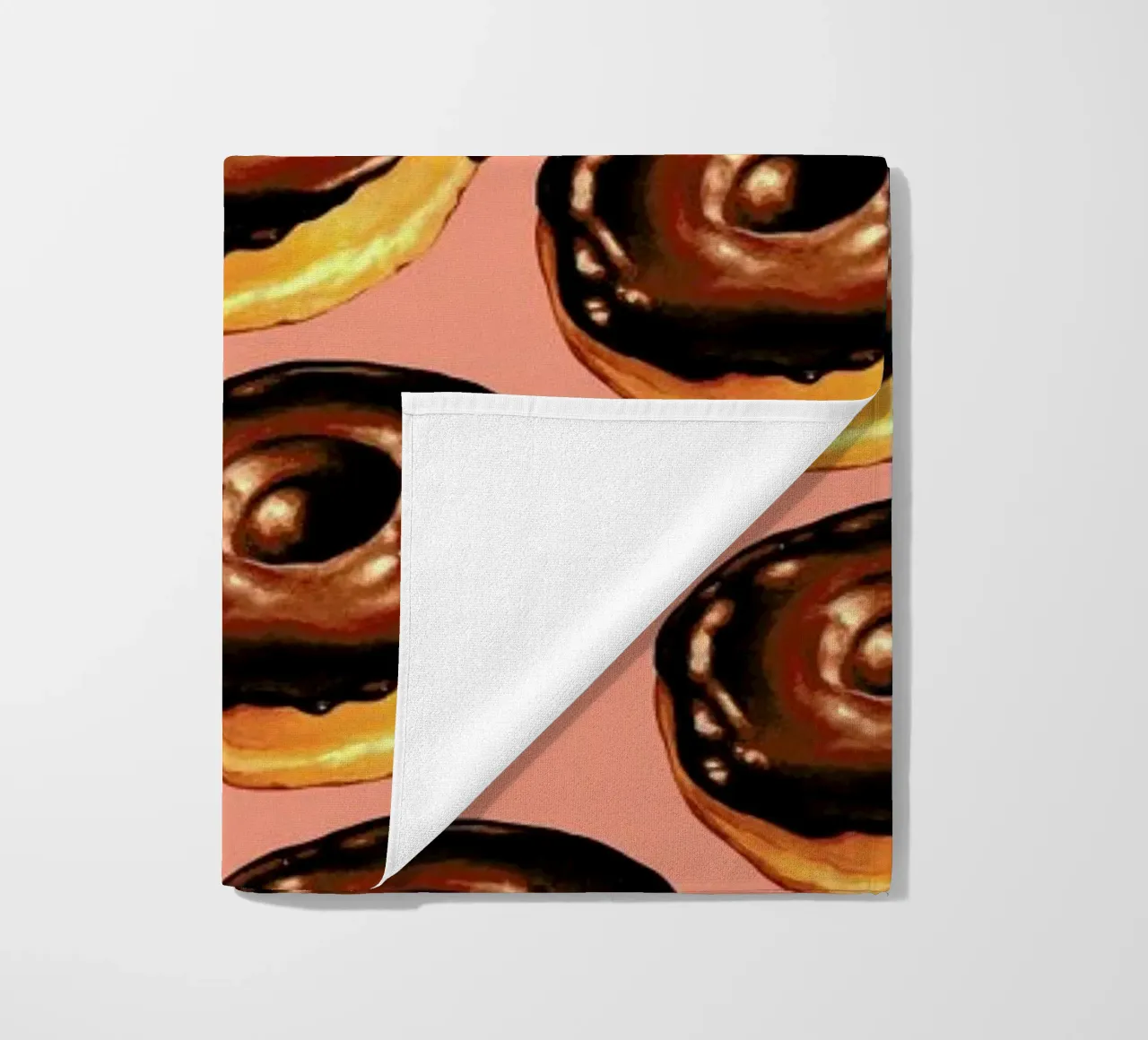 Chocolate Donut Pattern - Pink toalla de playa de Kelly Gilleran