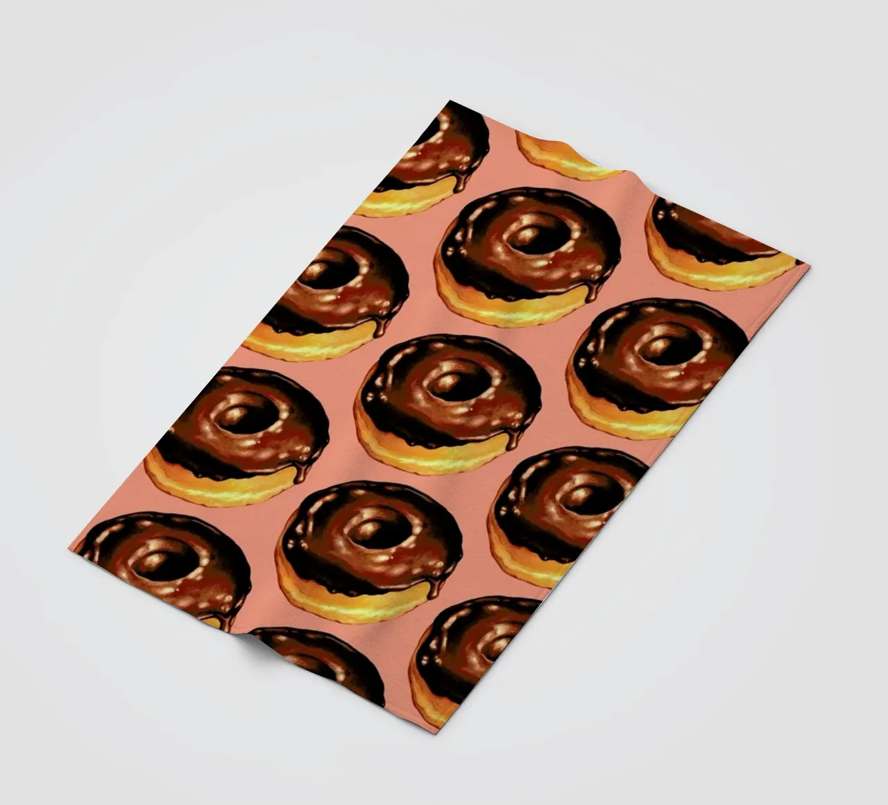 Chocolate Donut Pattern - Pink coperta in pile da Kelly Gilleran