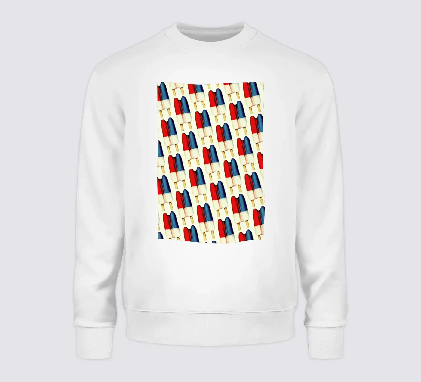 Double Popsicle Pattern sweatshirt by Kelly Gilleran