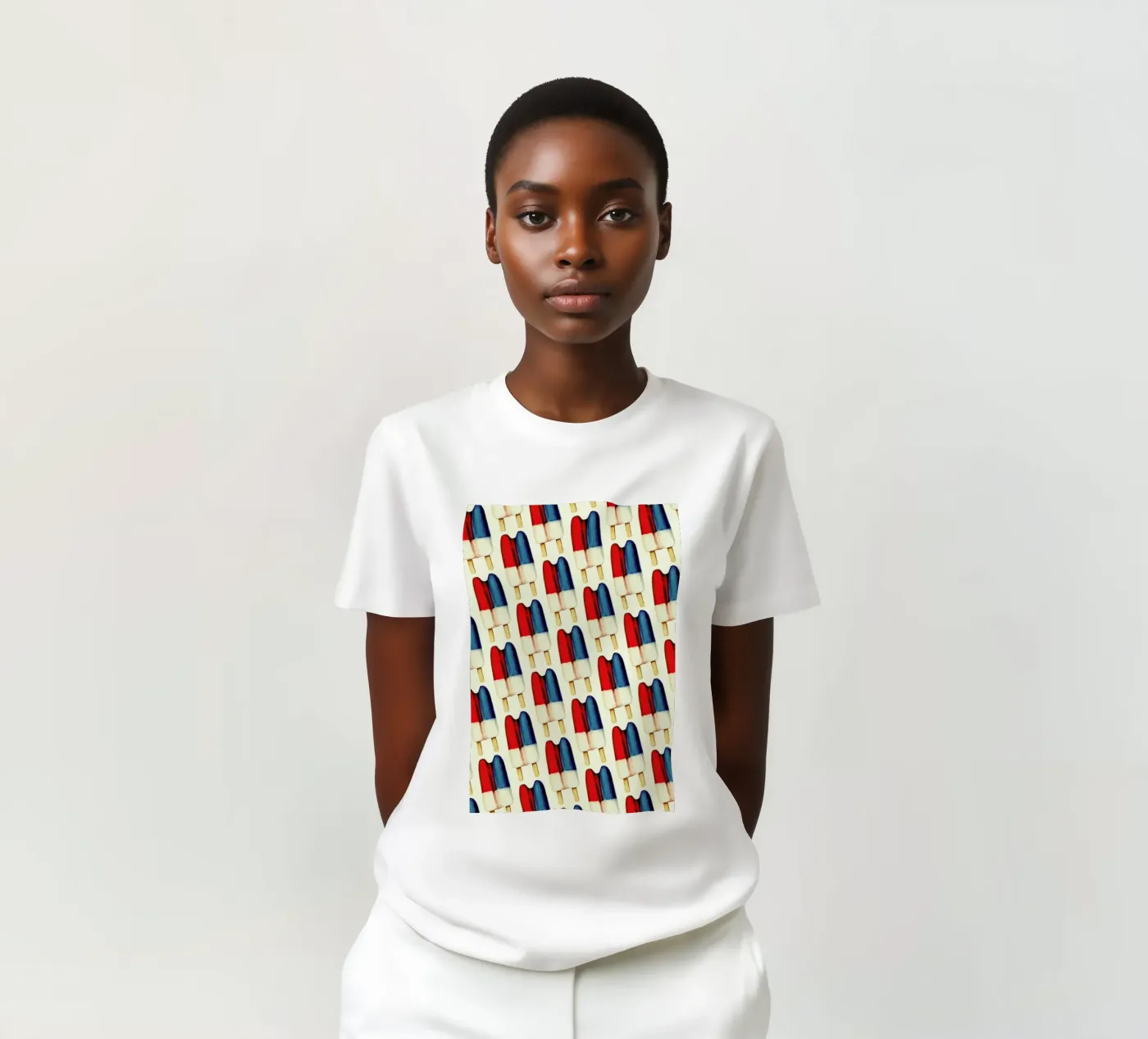 Double Popsicle Pattern t-shirt da Kelly Gilleran